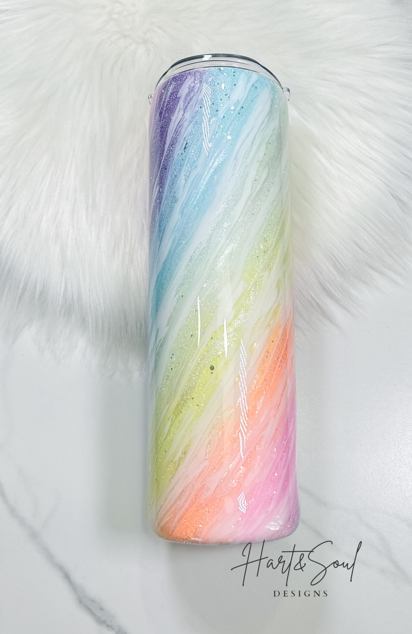 30oz Tapered Rainbow Milky Way