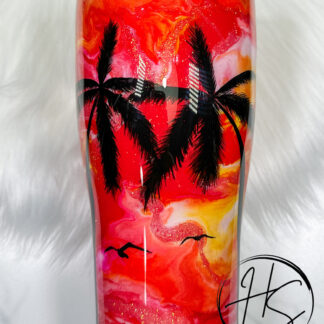 30oz Hand Painted Sunset