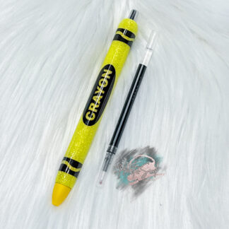 Yellow Crayon Ink Pen