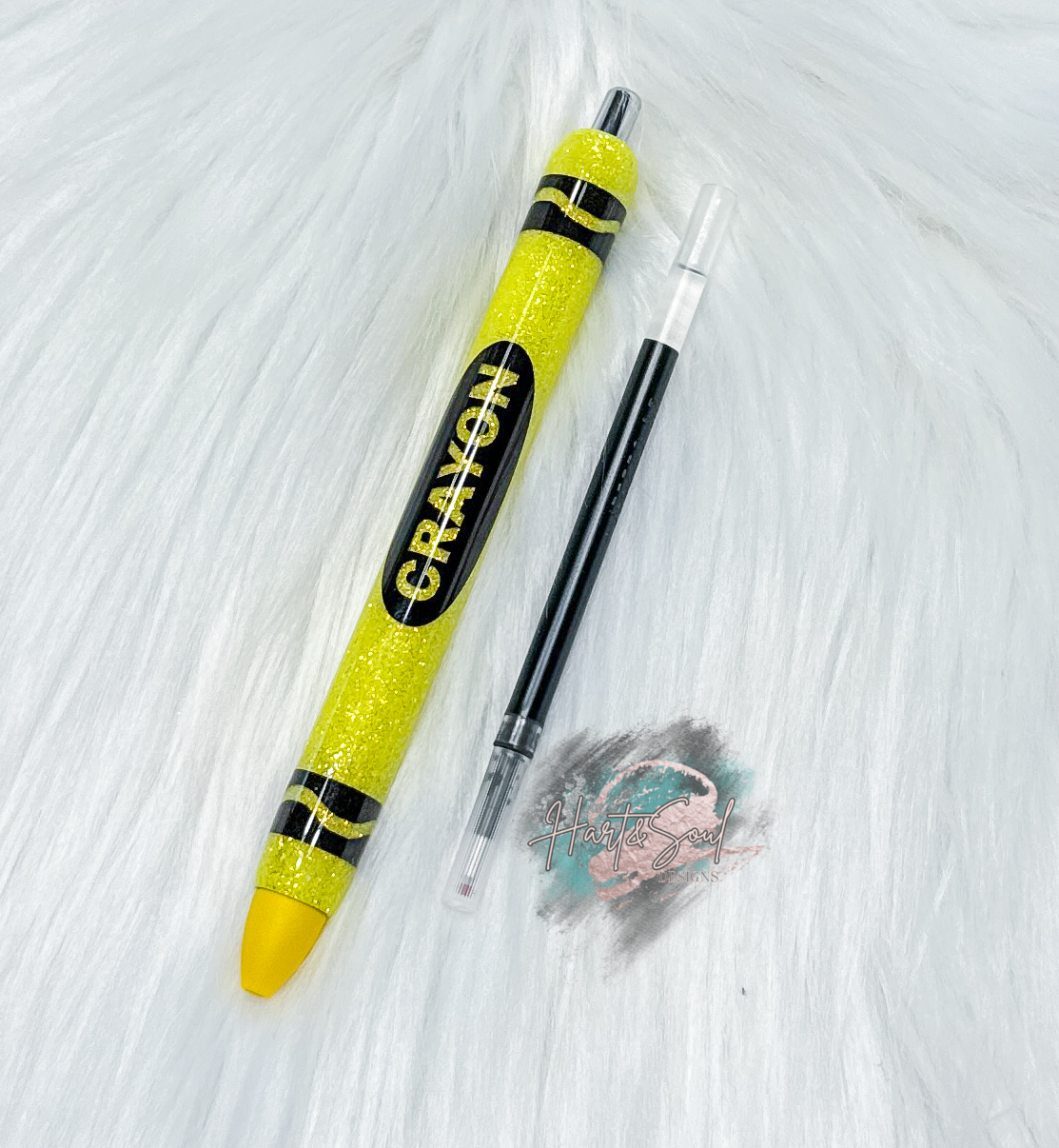 Yellow Crayon Ink Pen